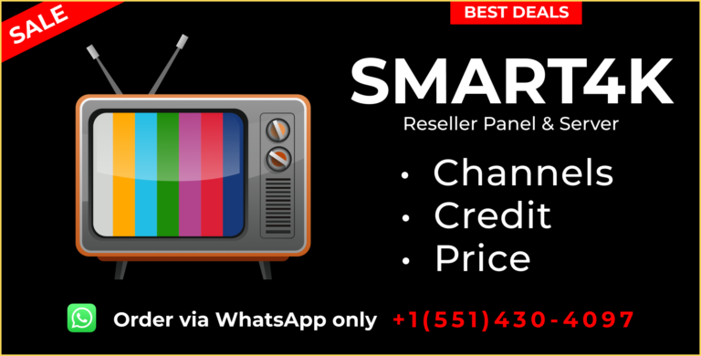 SMART4K IPTV RESELLER PANEL AND SERVER PACKAGE