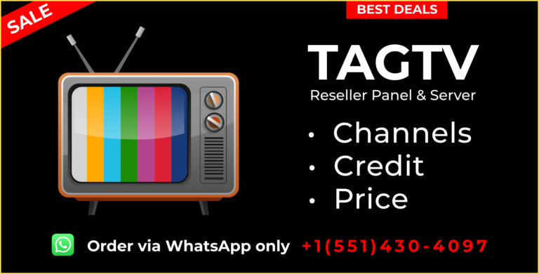 THE IPTV TAGTV RESELLER PANEL AND SERVER