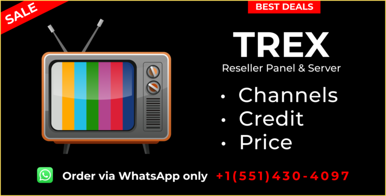 TREX IPTV RESELLER PANEL AND SERVER CHEAP COST